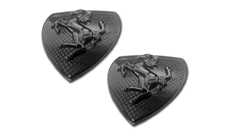 Photo of My Ricambi Carbon Fibre Fender Shields (Black) for the Ferrari 488 GTB/Spider - Image 1